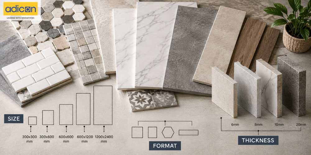 Tile Terminology Explained: A Complete Guide to Tile Types, Sizes, Finishes and Patterns